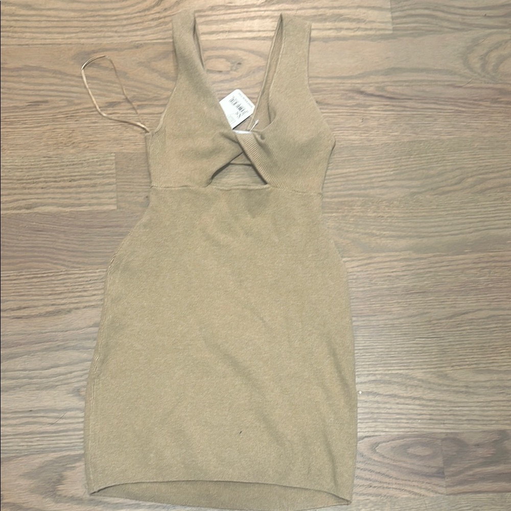 Free People Tan Mini Dress